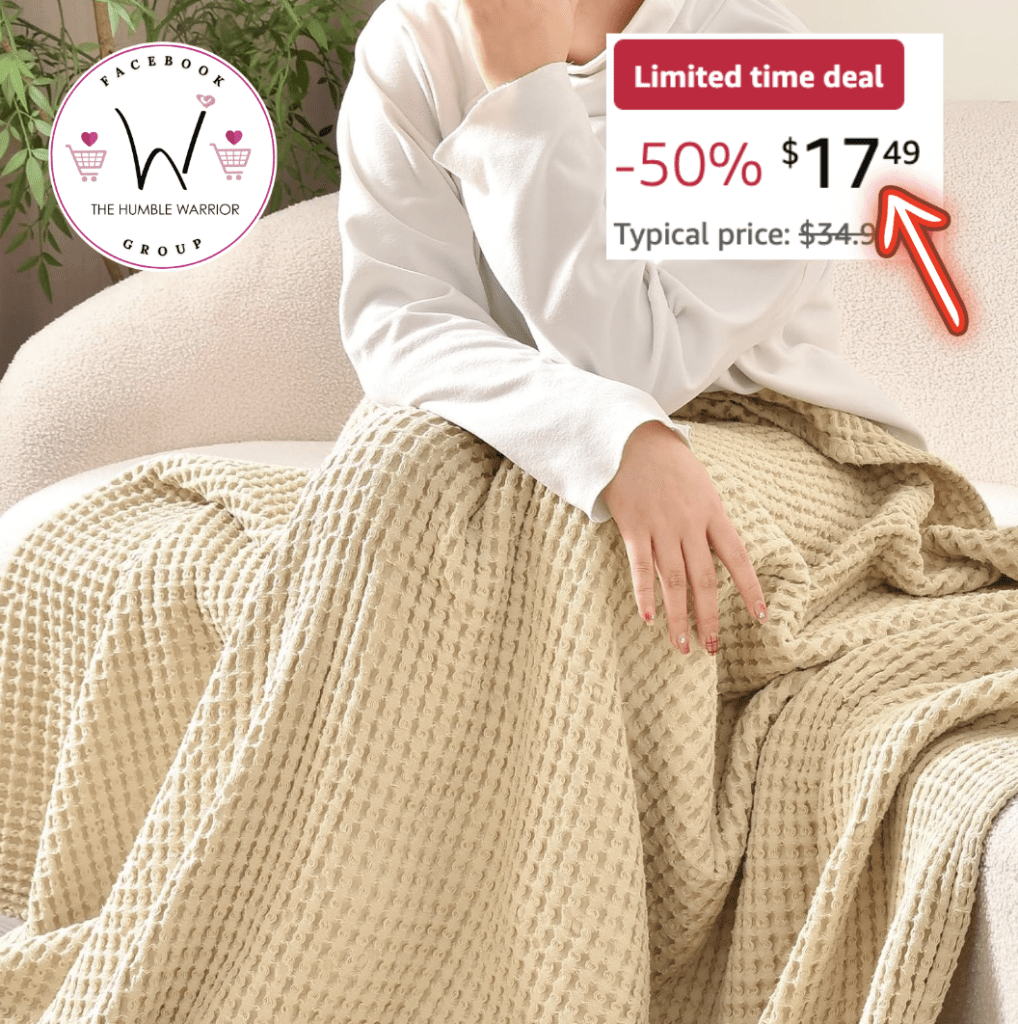 The Cotton Waffle Weave Blanket!